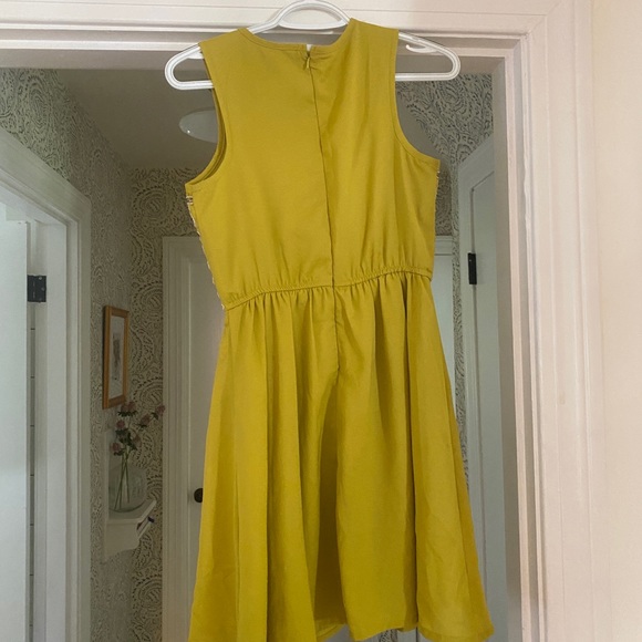 barIII yellow/green dress with sequined bodice - Picture 4 of 4
